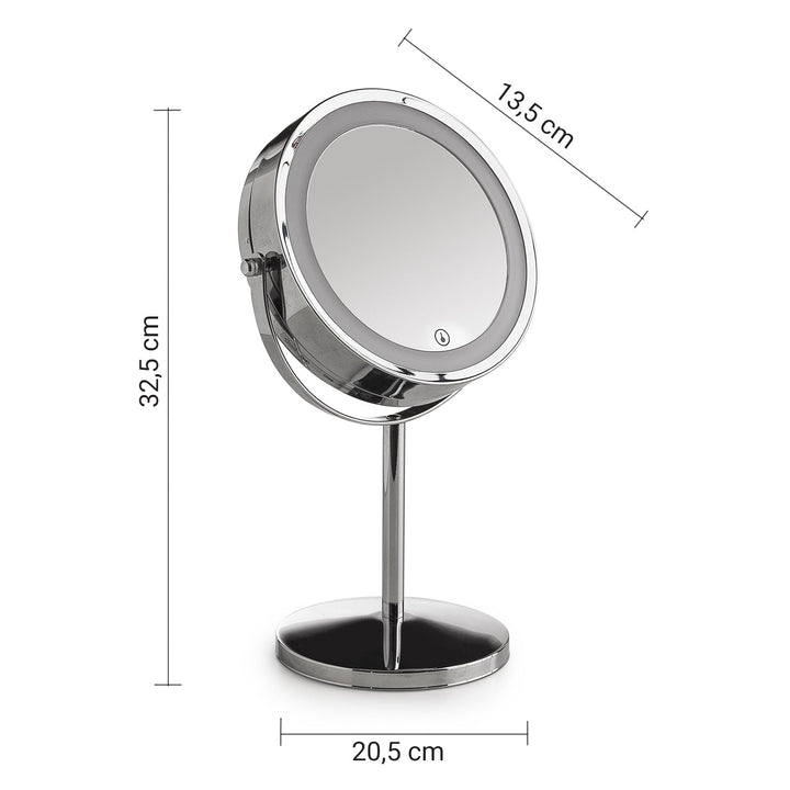 GEMMA kosmetikspejl med LED X5 - Krom