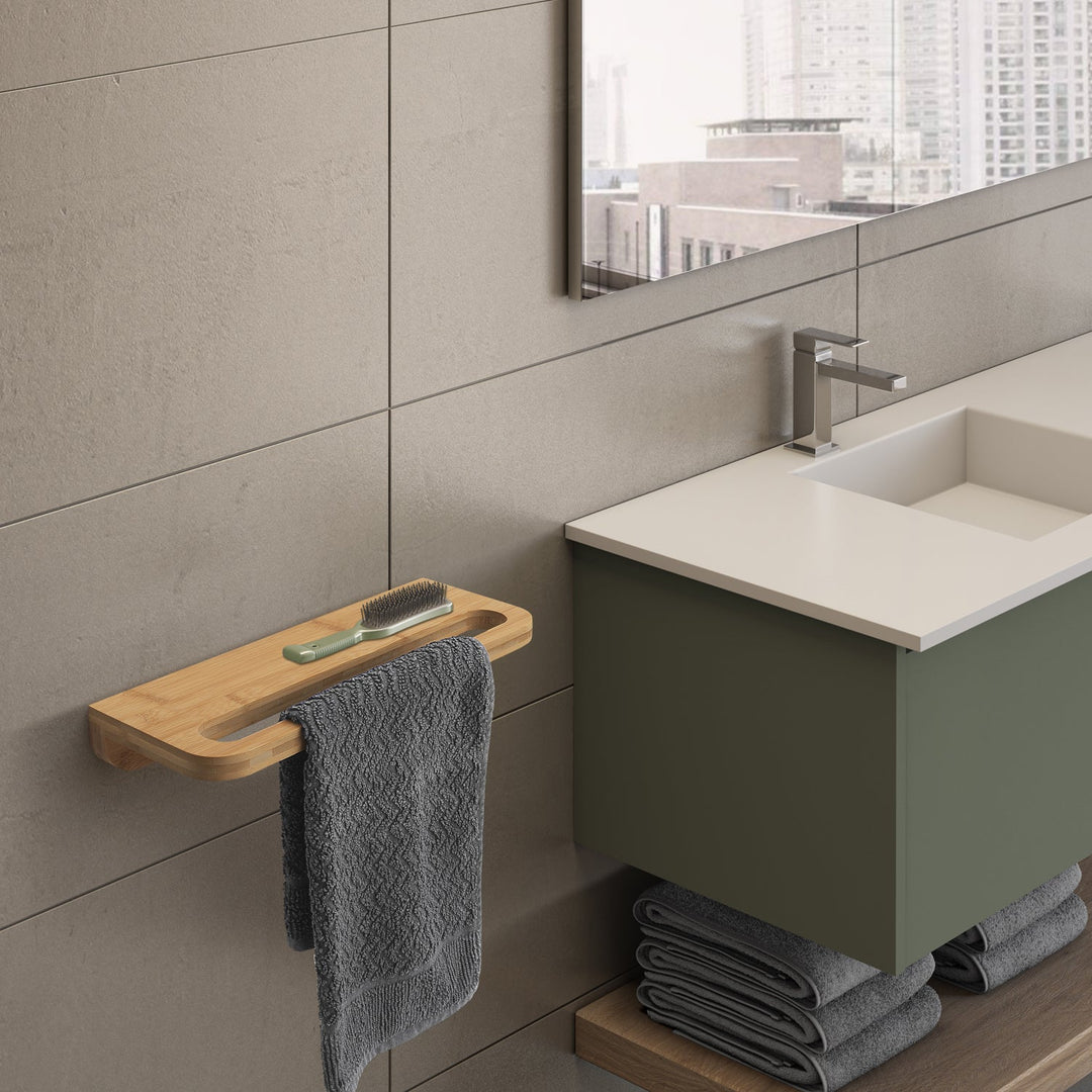 Himalaya Bambus hylde / håndklædeholder