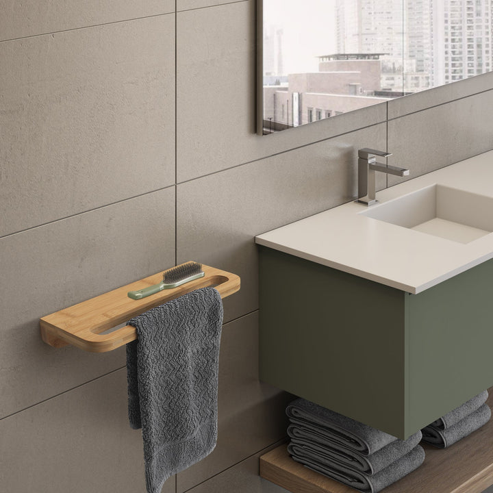 Himalaya Bambus hylde / håndklædeholder