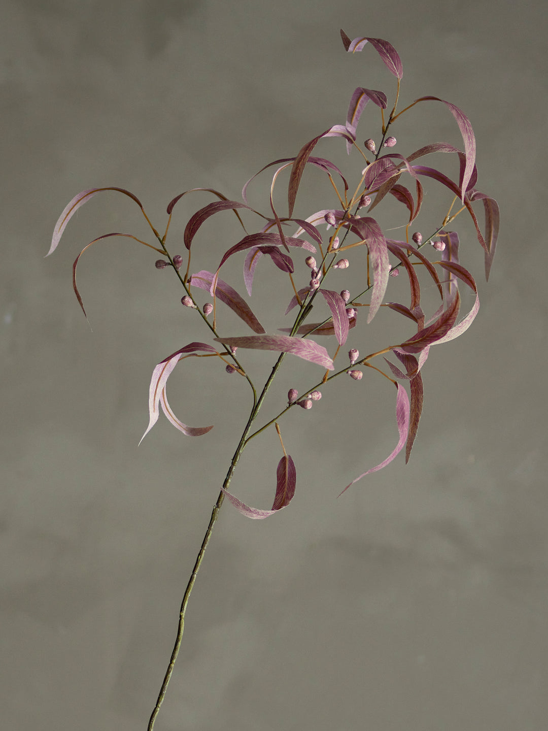 Eucalyptus Stilk, Rød, Kunstig Blomst