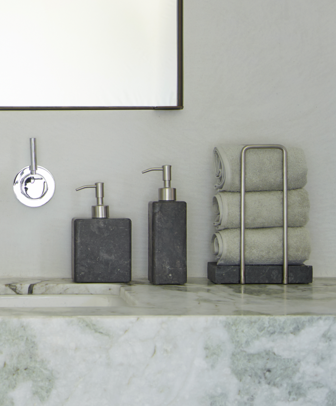 Hammam gæstehåndklædeholder - Mørkegrå