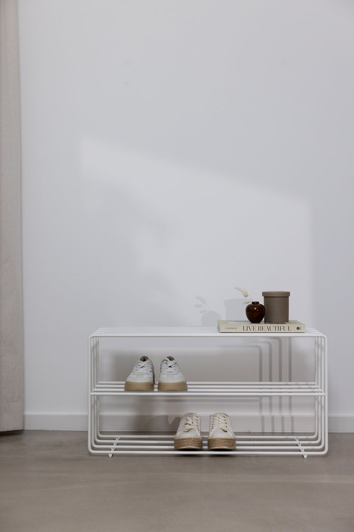 Neva skohylde i hvid