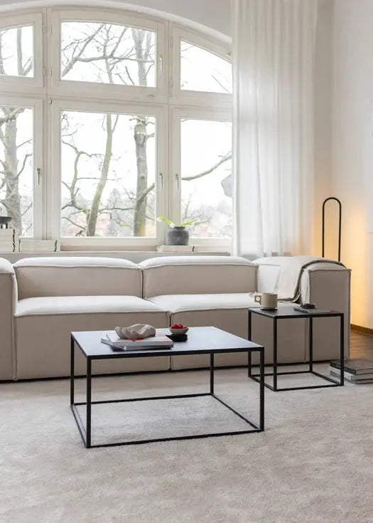 Devana firkantet sofabord metal