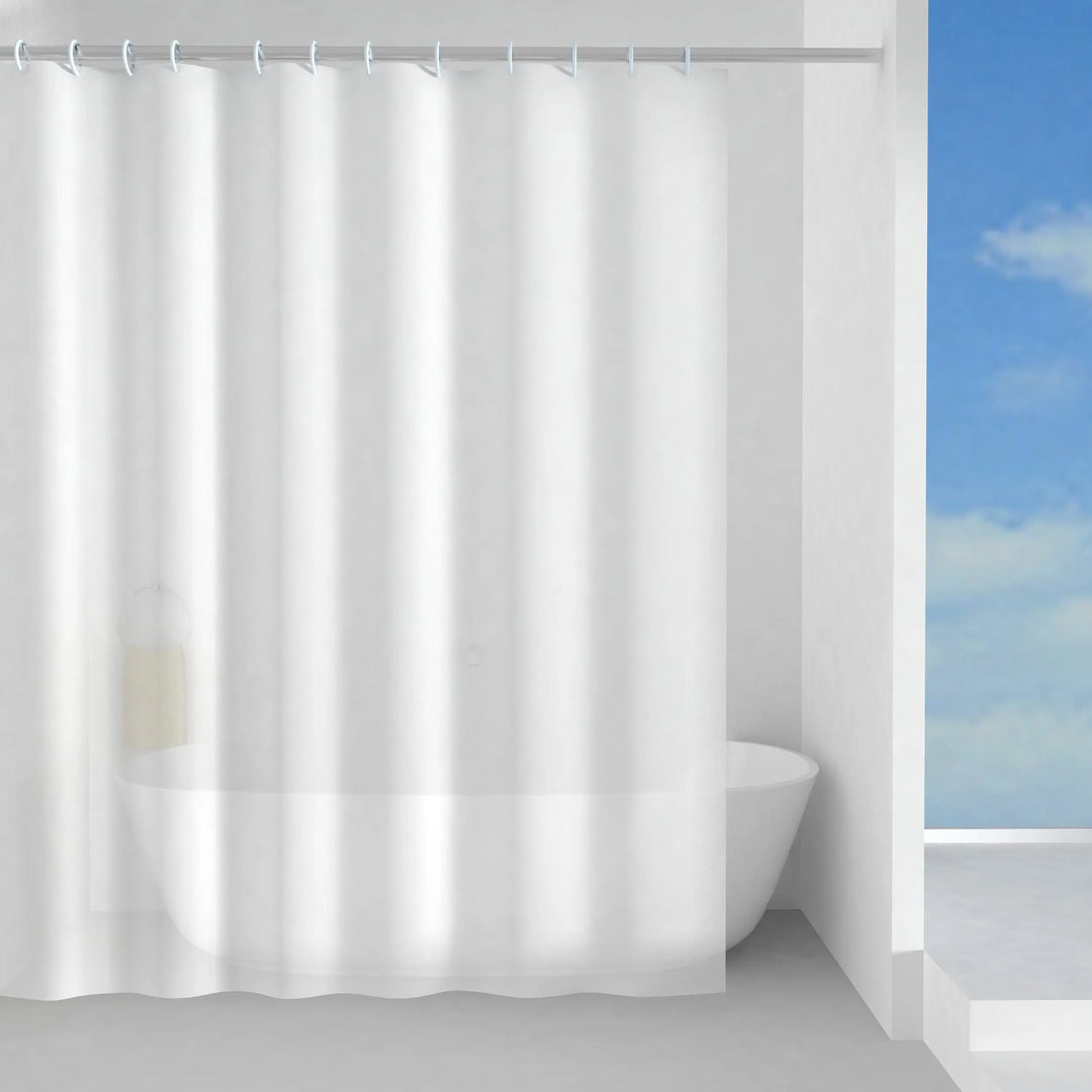 Badeforhæng 120x220 cm hvid