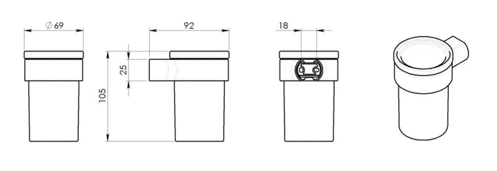 Piren tandkrus - Hvid