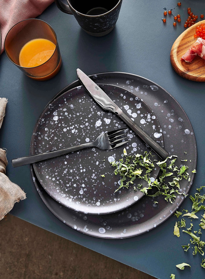 Raw Nordic Black - dessert tallerken 20 cm 1 stk
