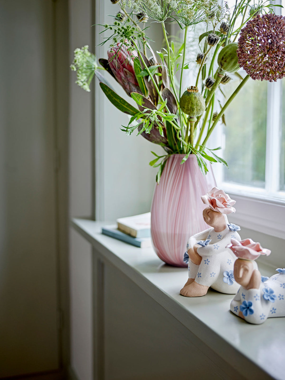 Ennis Vase, Rosa, Glas