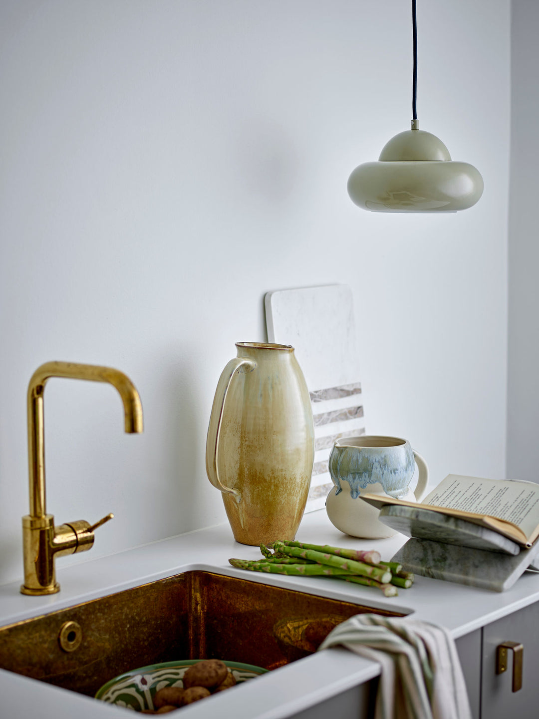 Bubble Pendel, Grøn, Metal