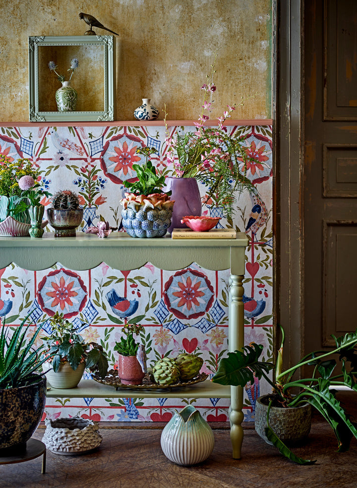 Skylar Vase, Grøn, Stentøj