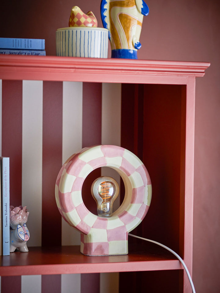 Vialini Bordlampe, Rosa, Stentøj