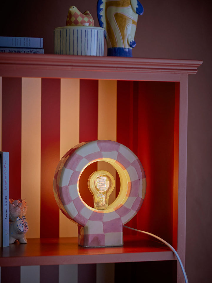 Vialini Bordlampe, Rosa, Stentøj