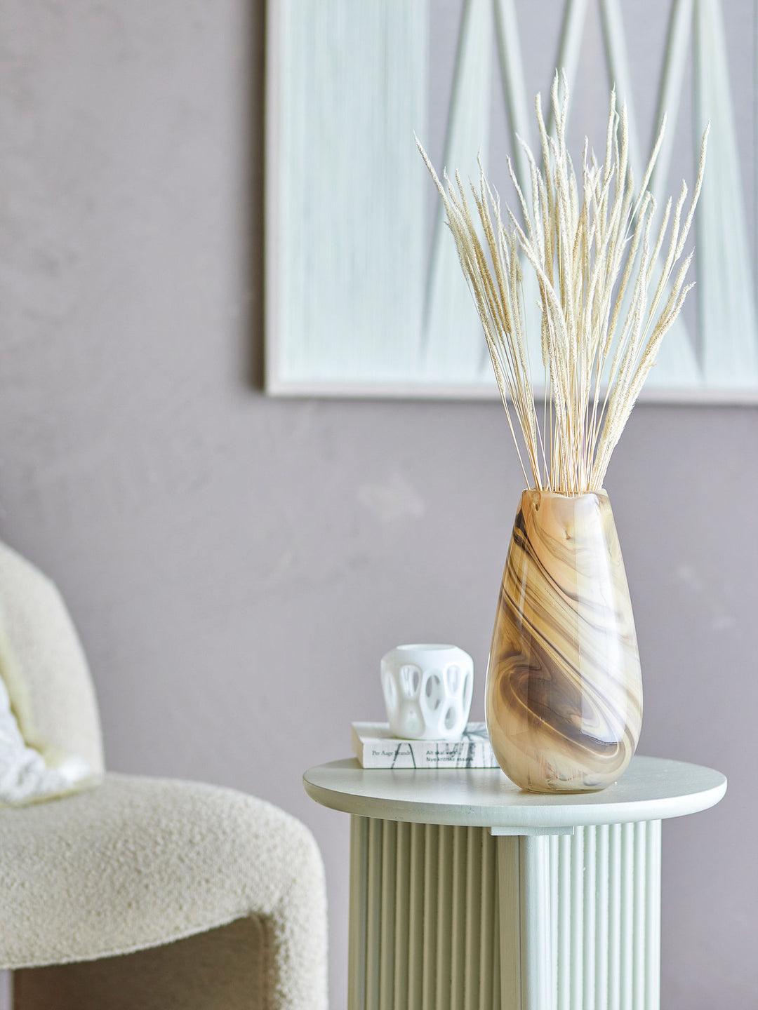 Algar Vase, Brun, Glas