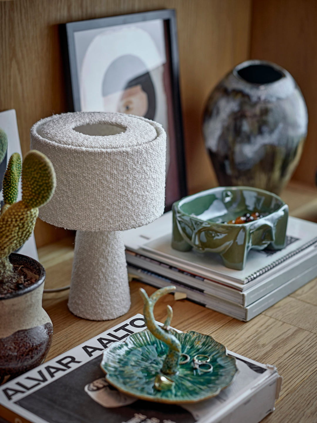 Emmie Bordlampe, Hvid, Polyester