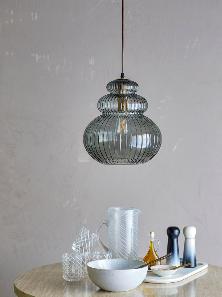 Sybia Pendel, Grå, Glas