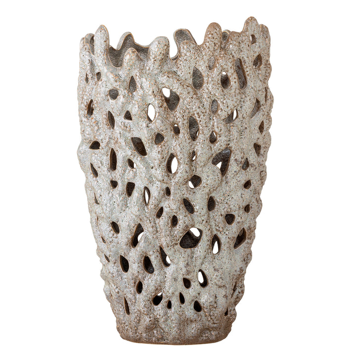 Eunice Deko Vase, Hvid, Stentøj