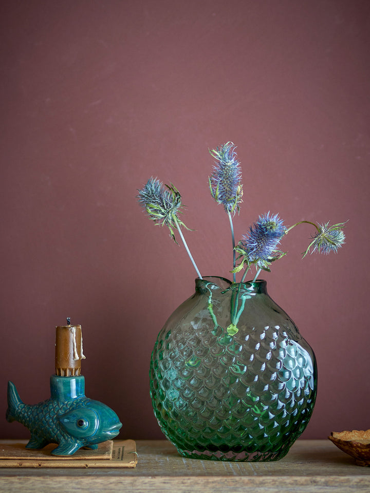 Bree Vase, Grøn, Glas