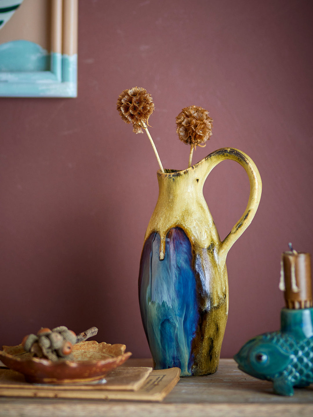 Jenkins Vase, Multifarvet, Stentøj