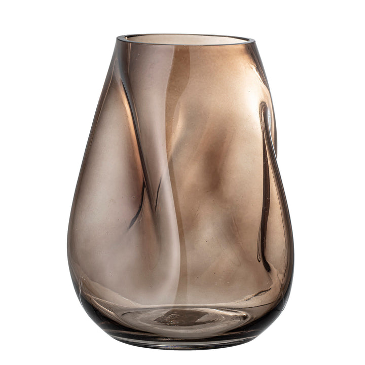 Ingolf Vase, Brun, Glas