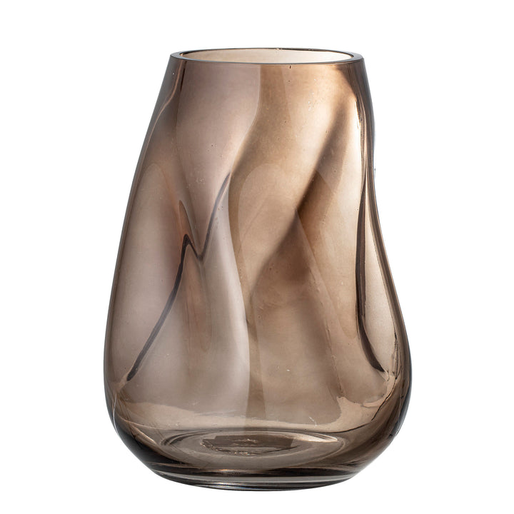 Ingolf Vase, Brun, Glas