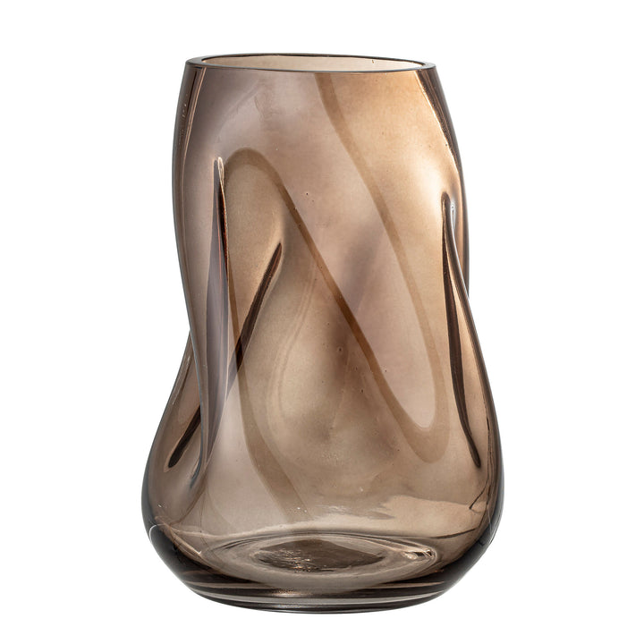 Ingolf Vase, Brun, Glas