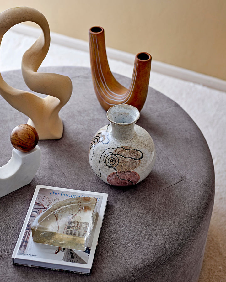 Irini Vase, Hvid, Stentøj