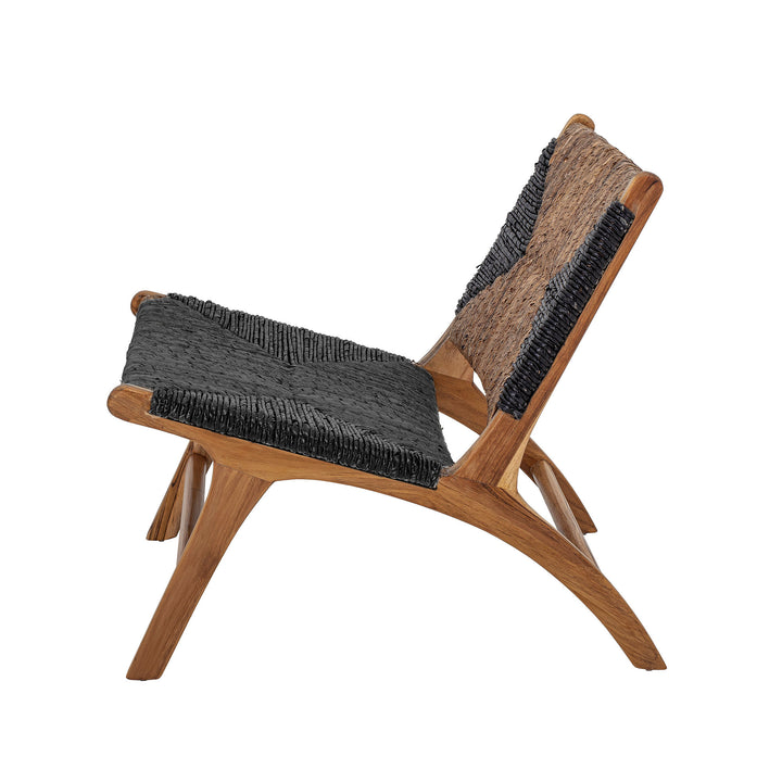 Grant Loungestol, Sort, Teak