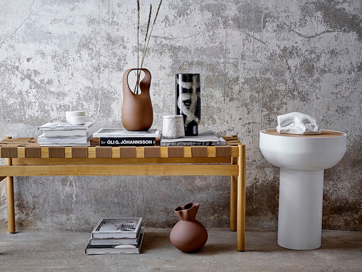 Vefa Vase, Sort, Terrakotta