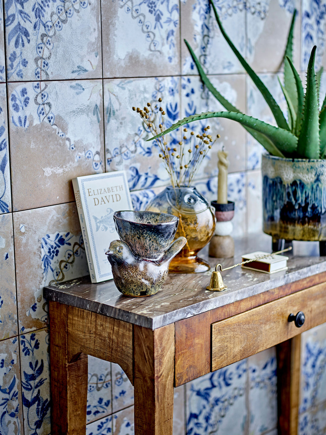 Varga Vase, Gul, Glas