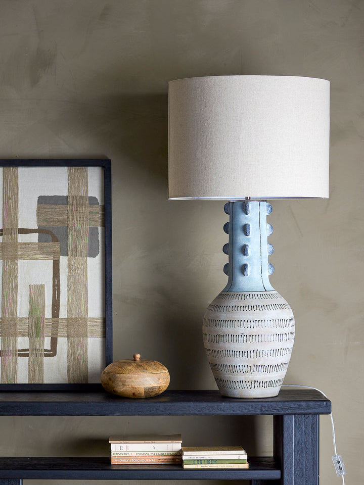 Gadiela Gulvlampe, Blå, Stentøj