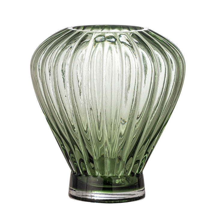 Reeve Vase, Grøn, Glas