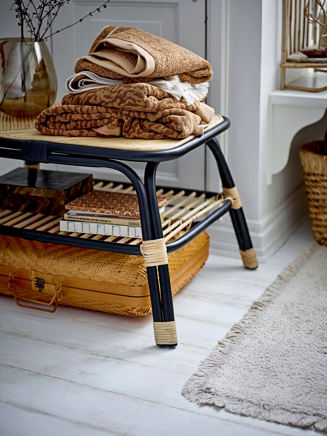 Loue Sofabord, Sort, Rattan