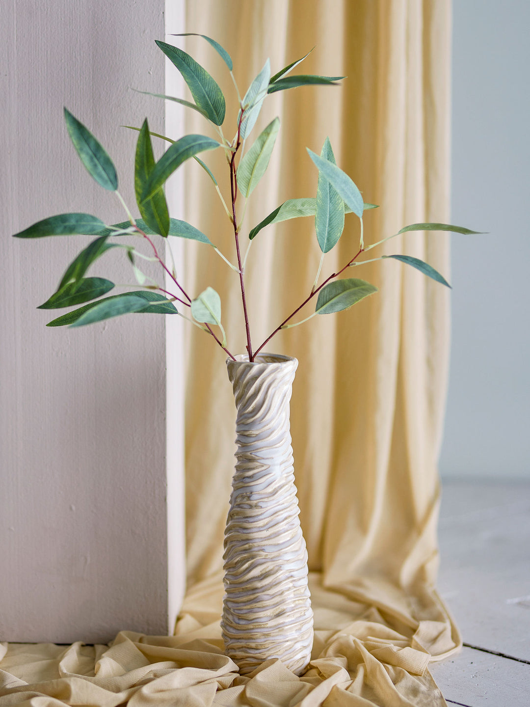 Damien Vase, Hvid, Stentøj