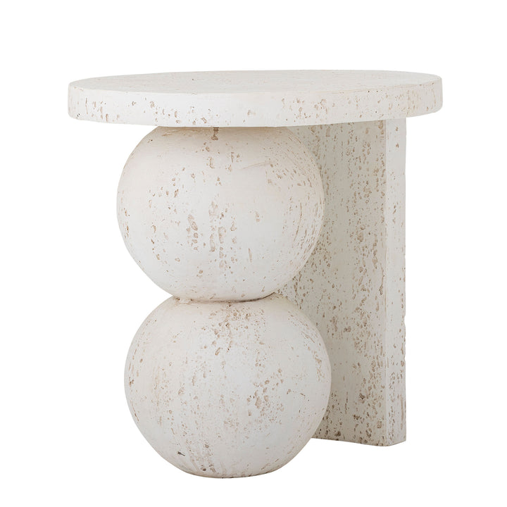 Tally Sidebord, Hvid, Resin