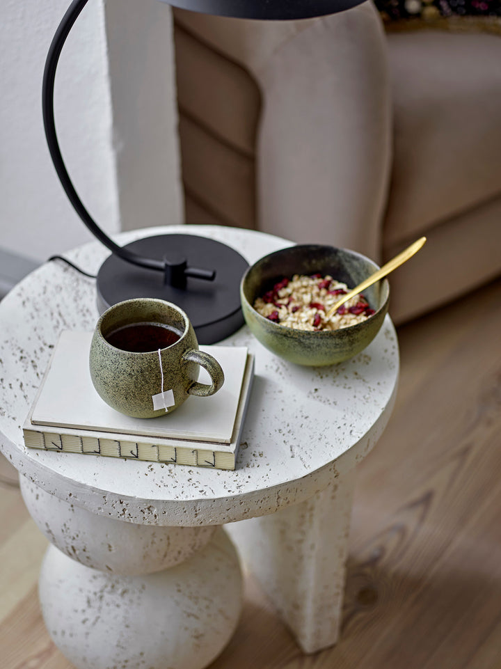 Tally Sidebord, Hvid, Resin