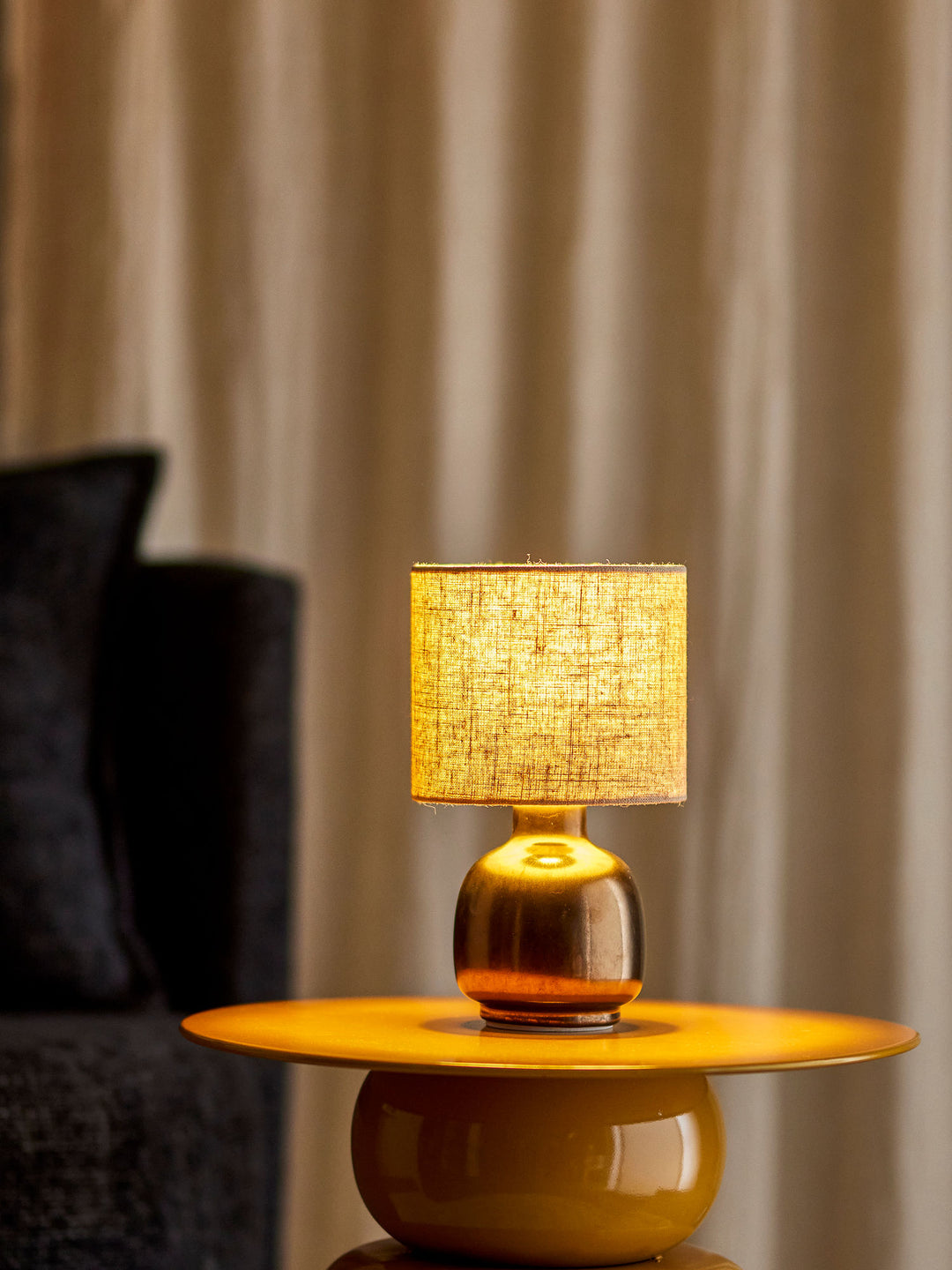 Agni Bordlampe, Bronze, Stentøj