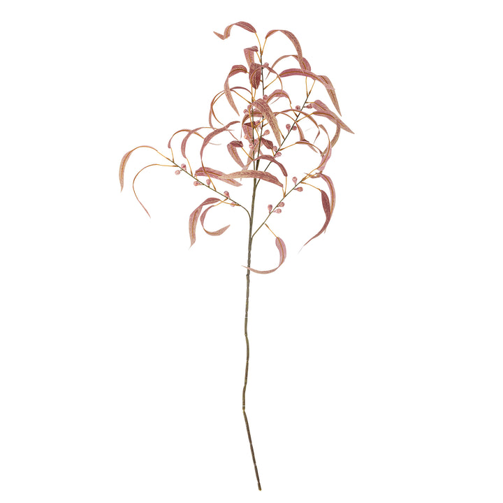 Eucalyptus Stilk, Rød, Kunstig Blomst