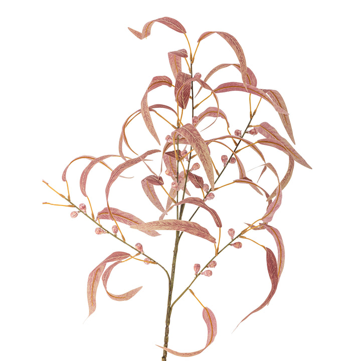 Eucalyptus Stilk, Rød, Kunstig Blomst