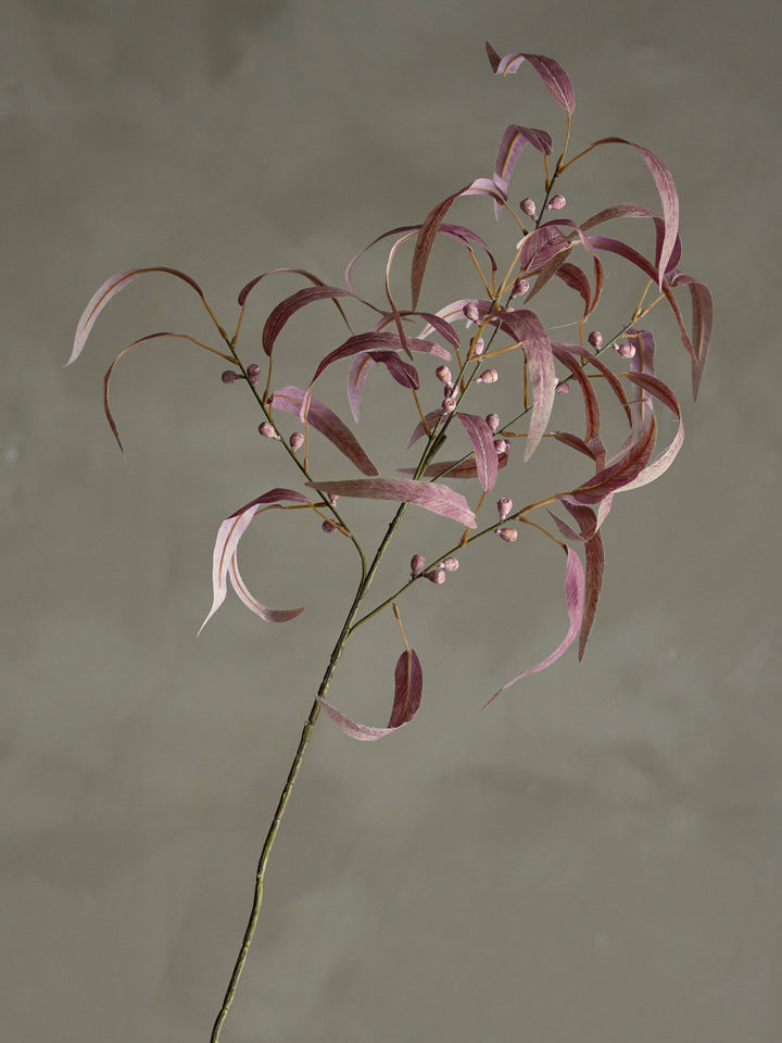 Eucalyptus Stilk, Rød, Kunstig Blomst