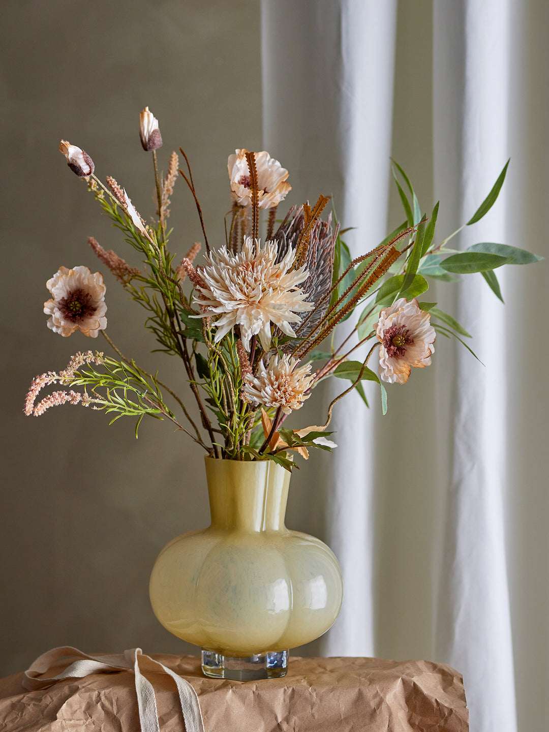Palmflower Stilk, Brun, Kunstig Blomst