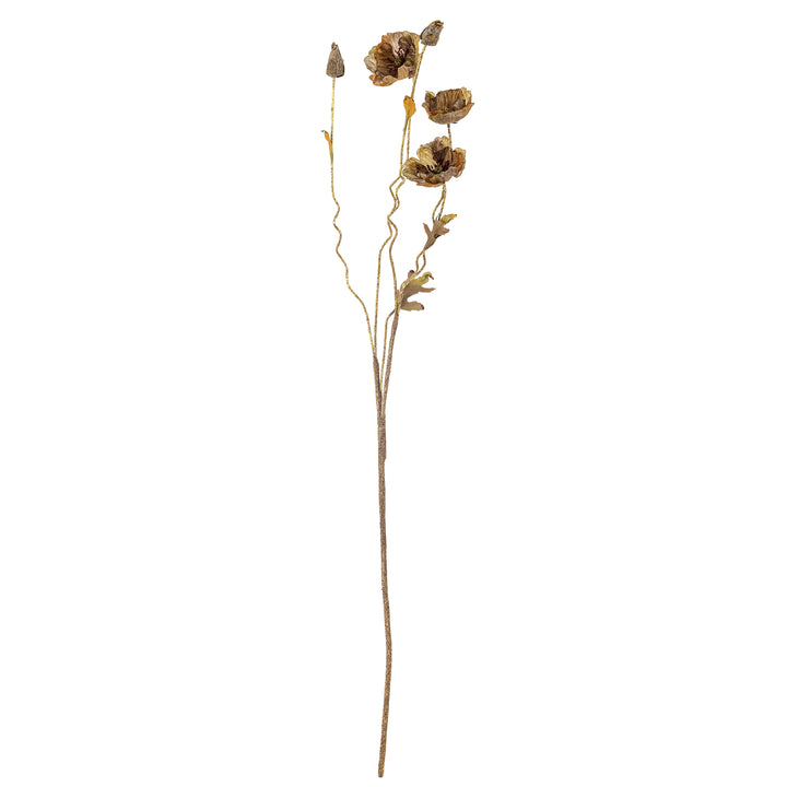 Poppy Stilk, Brun, Kunstig Blomst