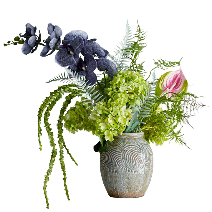 Poetry Buket, Grøn, Kunstige Blomster