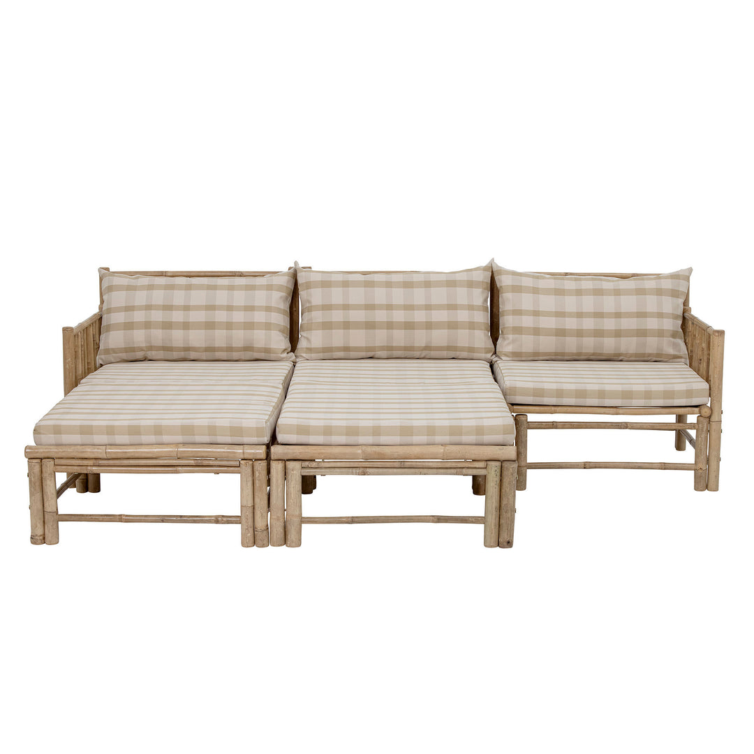 Korfu Modul Sofa Højre Hjørne, Natur, Bambus