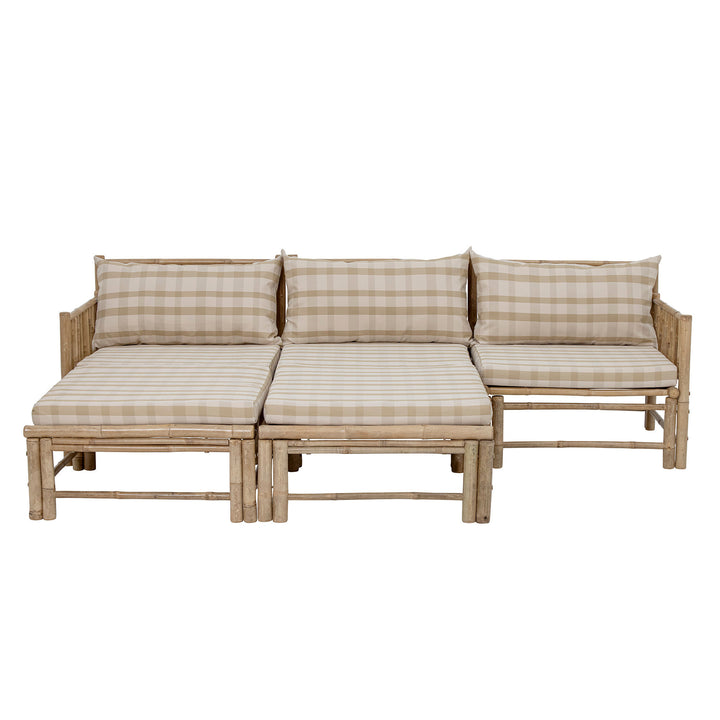 Korfu Modul Sofa Højre Hjørne, Natur, Bambus