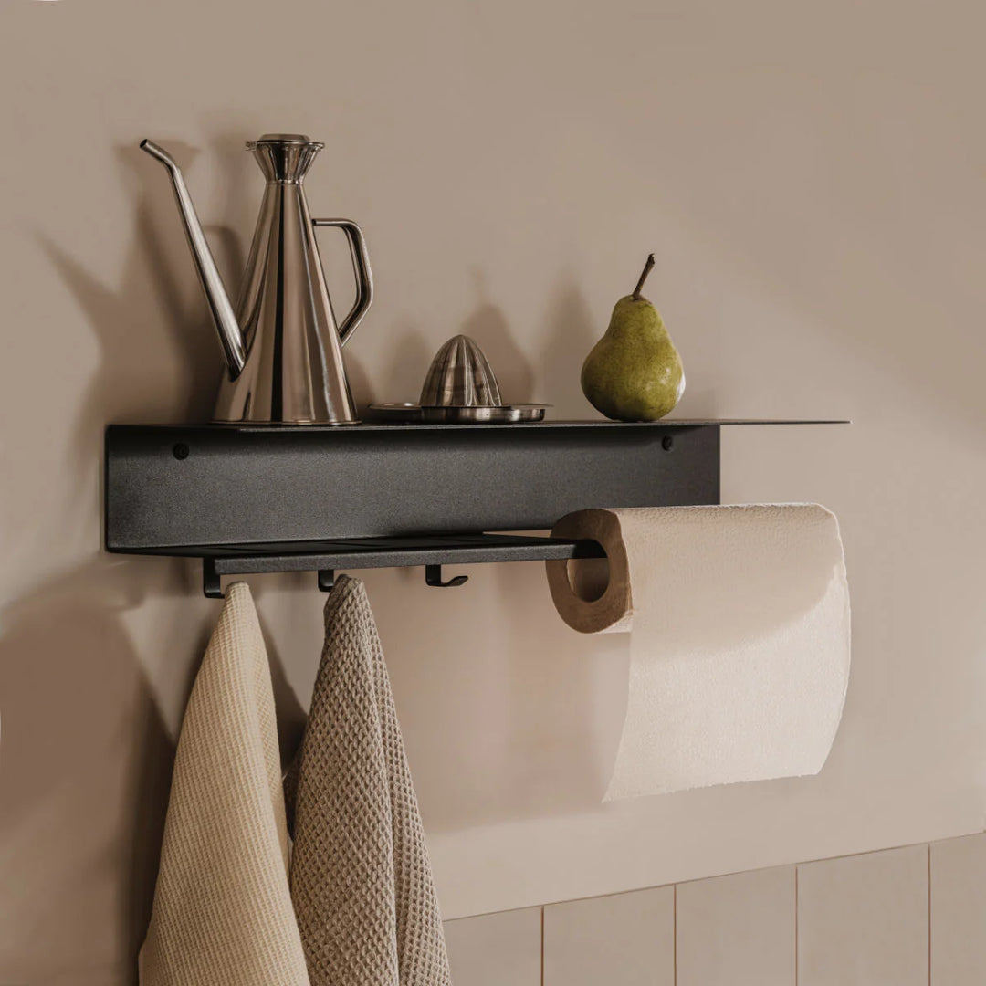 BRUSSEL Küchenrollenhalter – wandhängendes Design mit Ablage – Designstore
