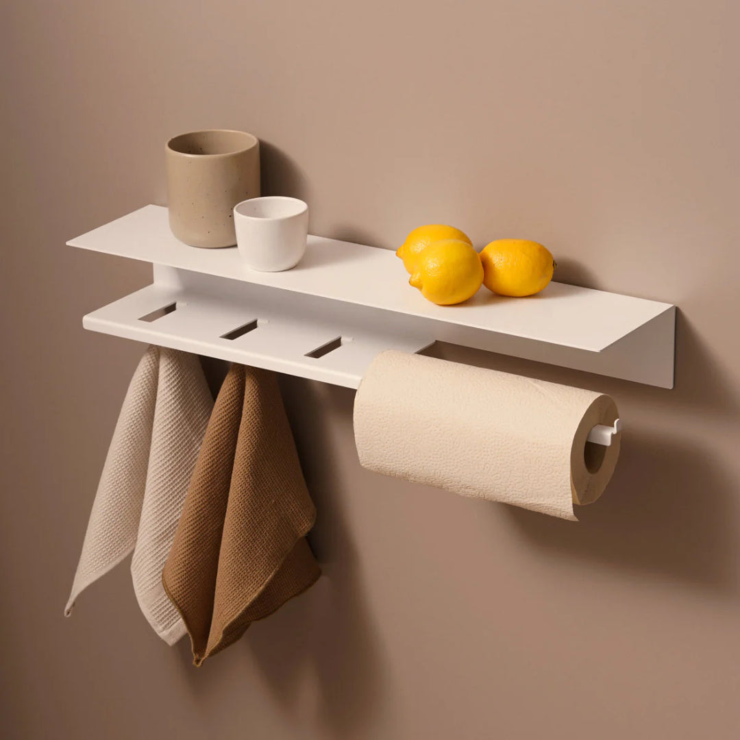 BRUSSEL Küchenrollenhalter – wandhängendes Design mit Ablage – Designstore