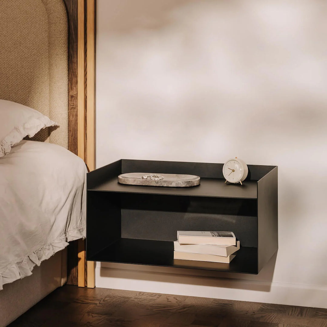 OSLO bord og opbevaringsmodul i aluminium – minimalistisk designmøbel til moderne hjem