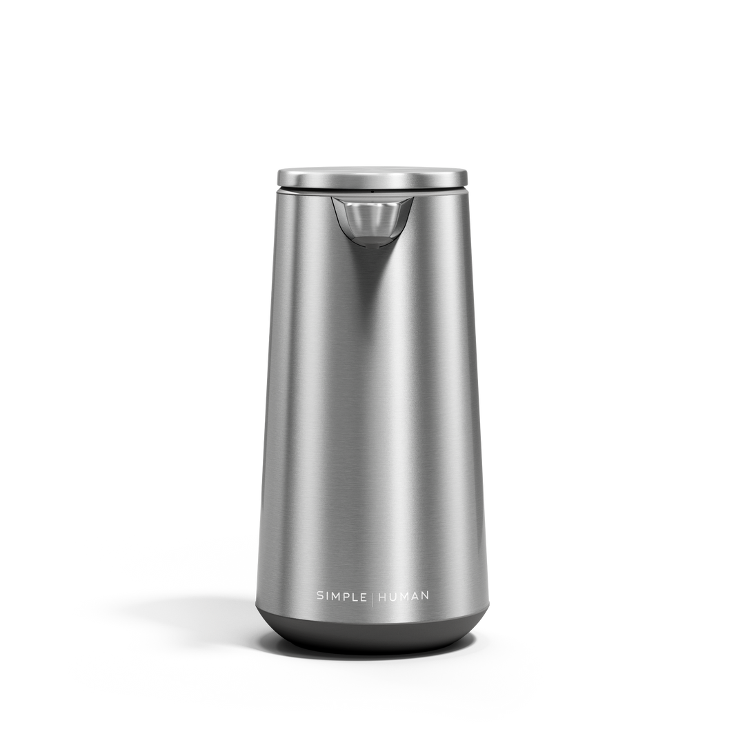 295ml genopladelig sensor skumsæbedispenser - børstet stål fra simplehuman