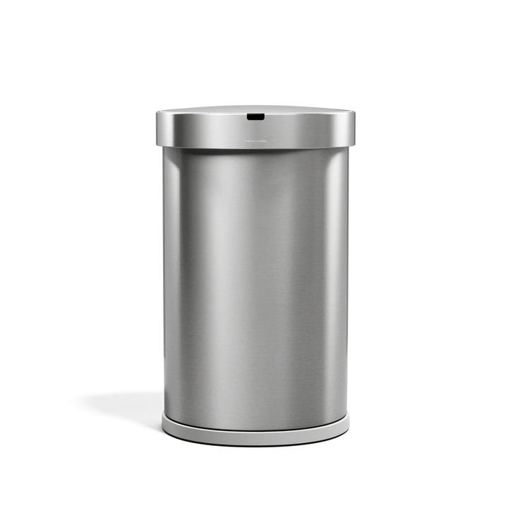 Halvrund søppelbøtte med sensor 45 L.