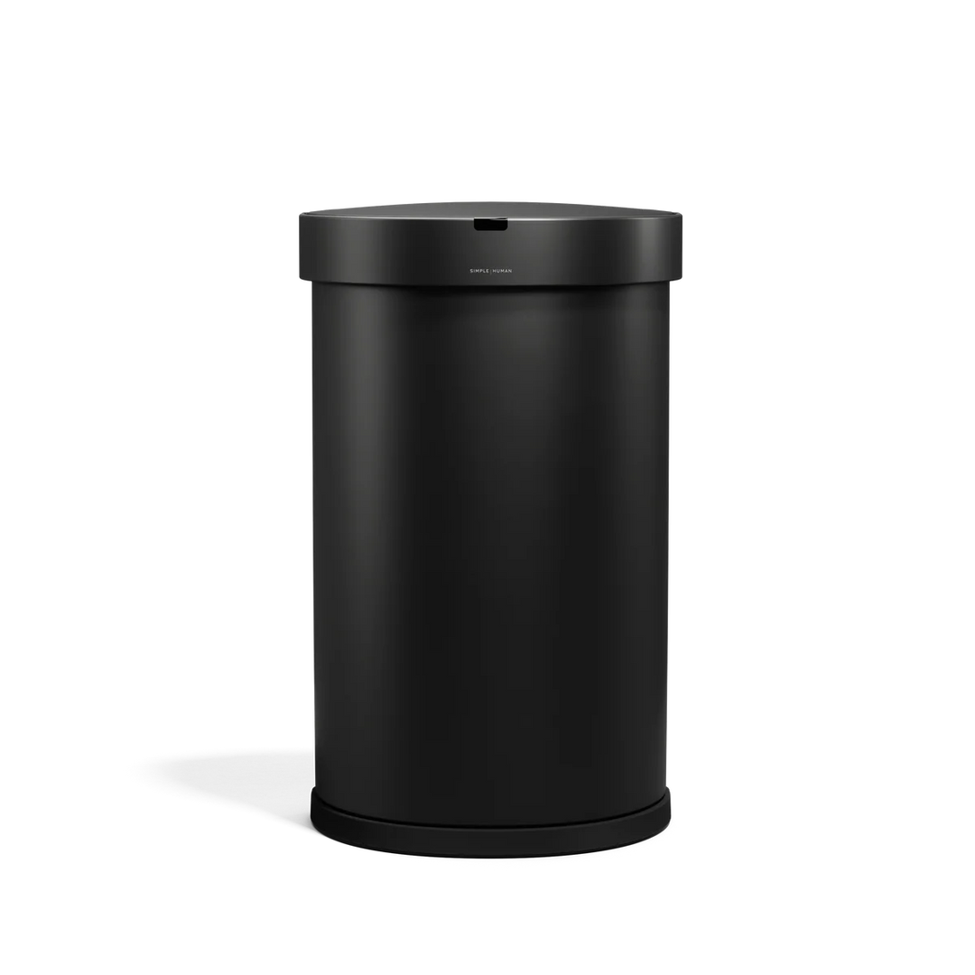 Halvrund søppelbøtte med sensor 45 L.