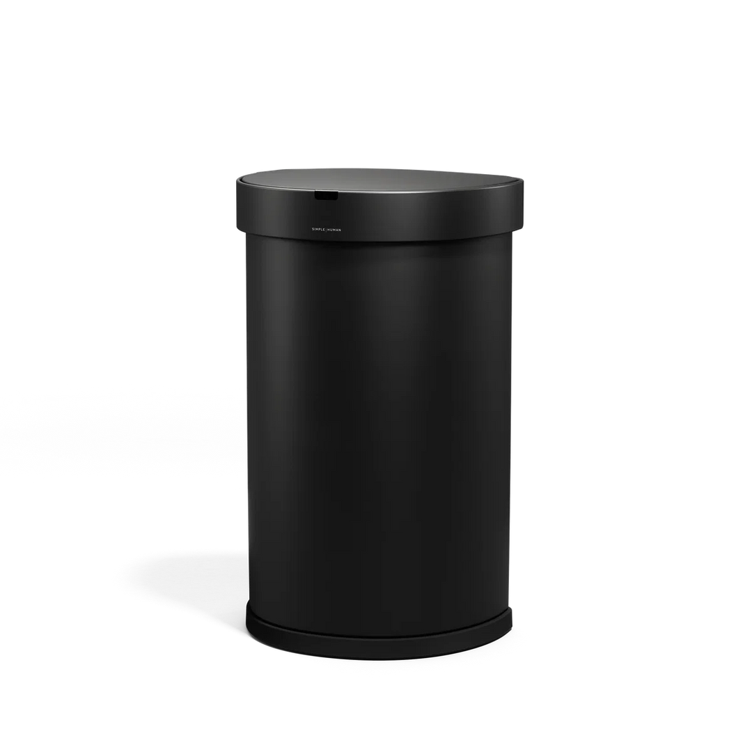 Halvrund søppelbøtte med sensor 45 L.